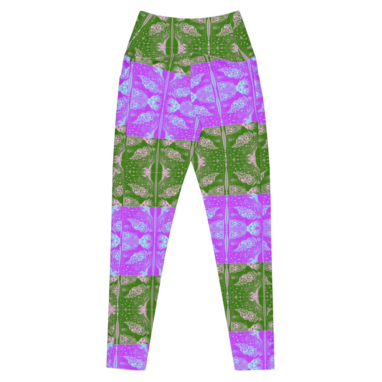 Proper P Green/Pink Leggings with pockets