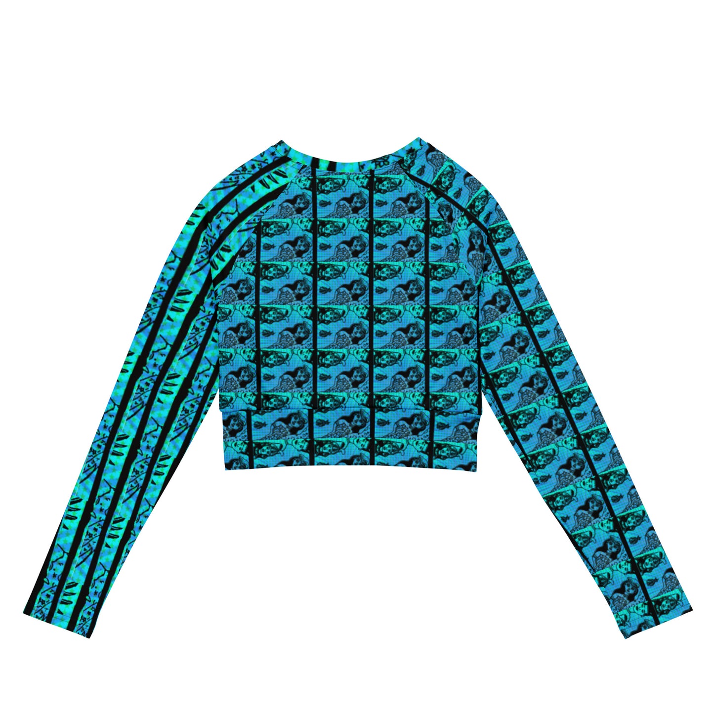 Blew News long-sleeve crop top