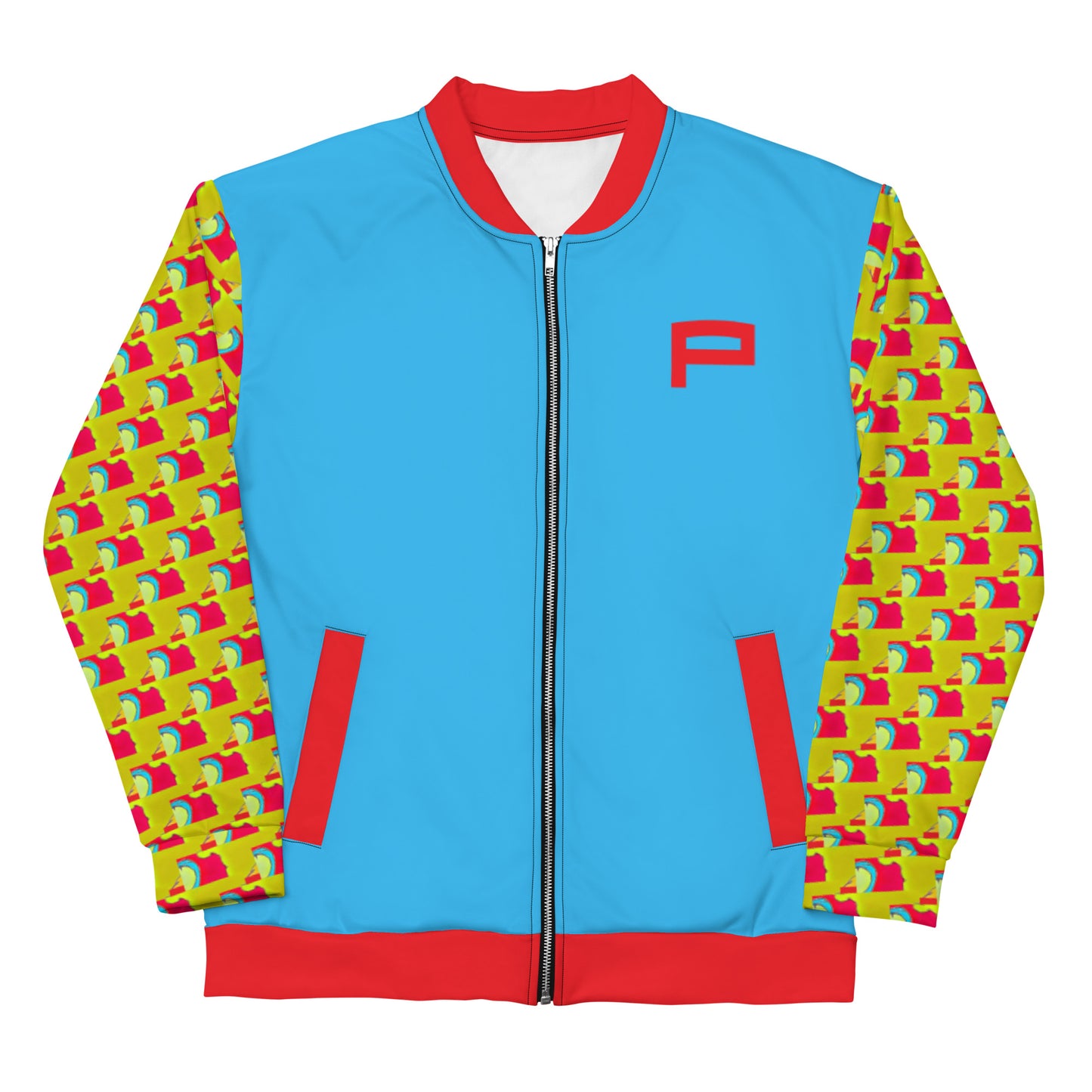 Powerful Plain Unisex Bomber Jacket