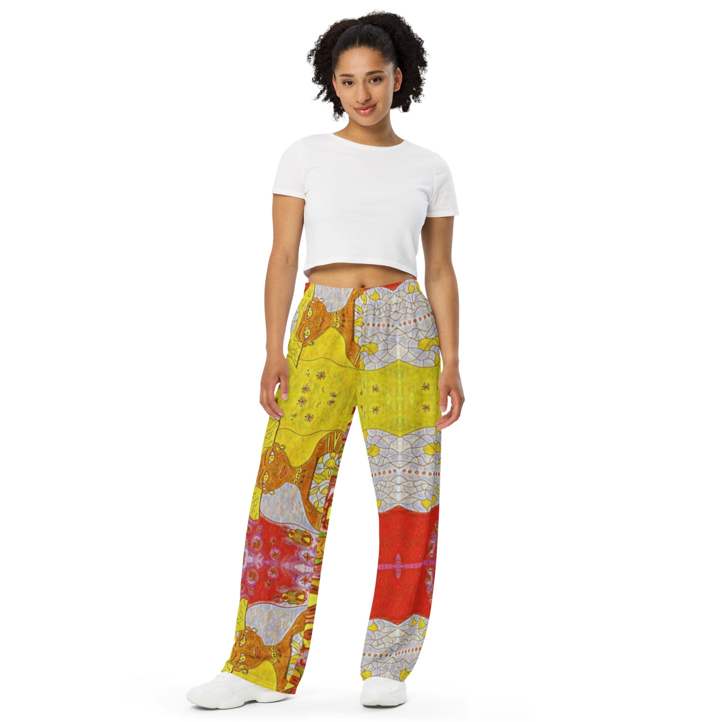 Ancient Angel unisex wide-leg pants