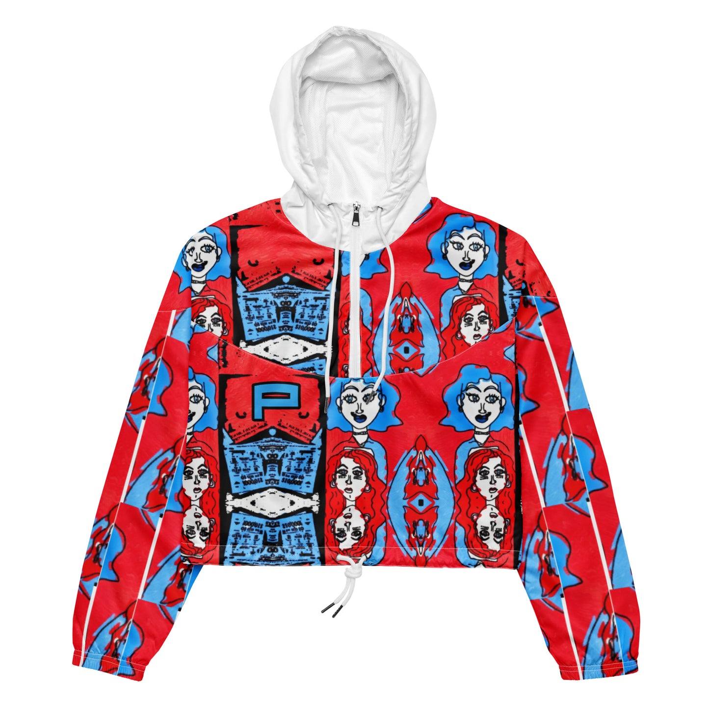 P Double Up cropped windbreaker