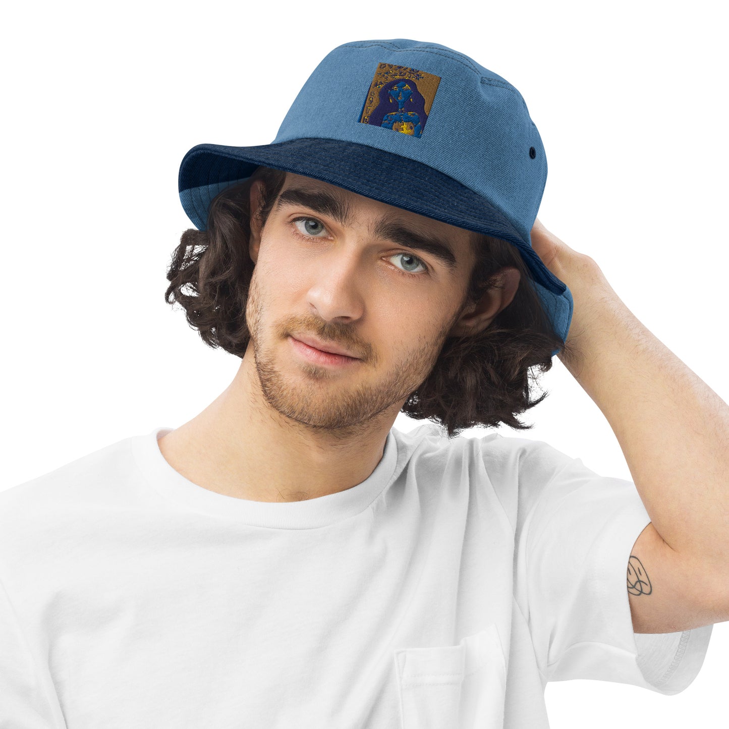 Ava Skyes Denim bucket hat