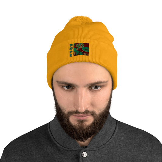 Dope P Pom-Pom Beanie