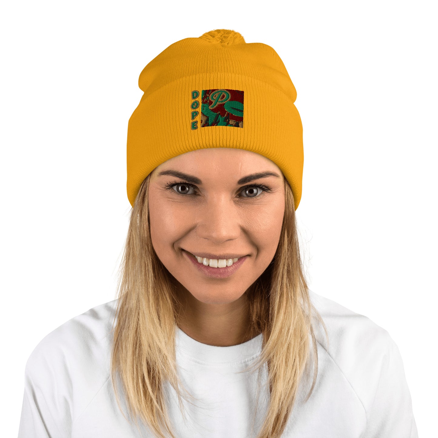 Dope P Pom-Pom Beanie