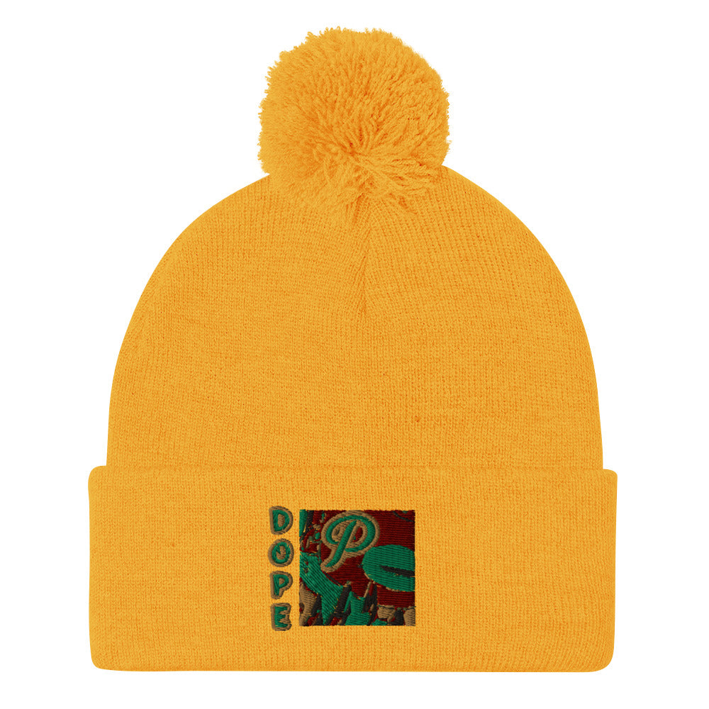 Dope P Pom-Pom Beanie