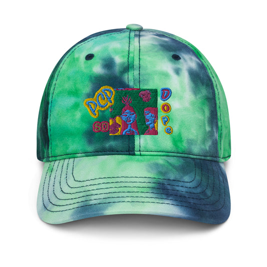 Polka P Tie dye hat