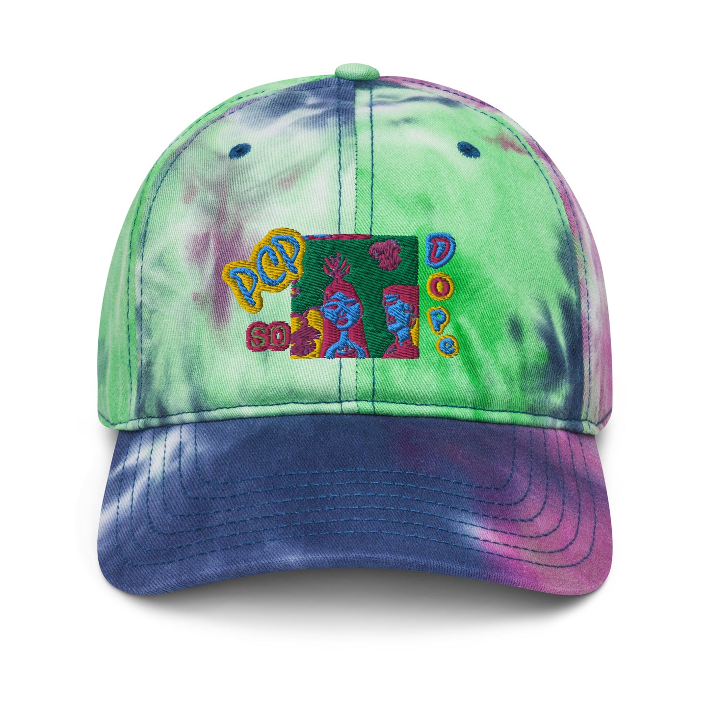 Polka P Tie dye hat